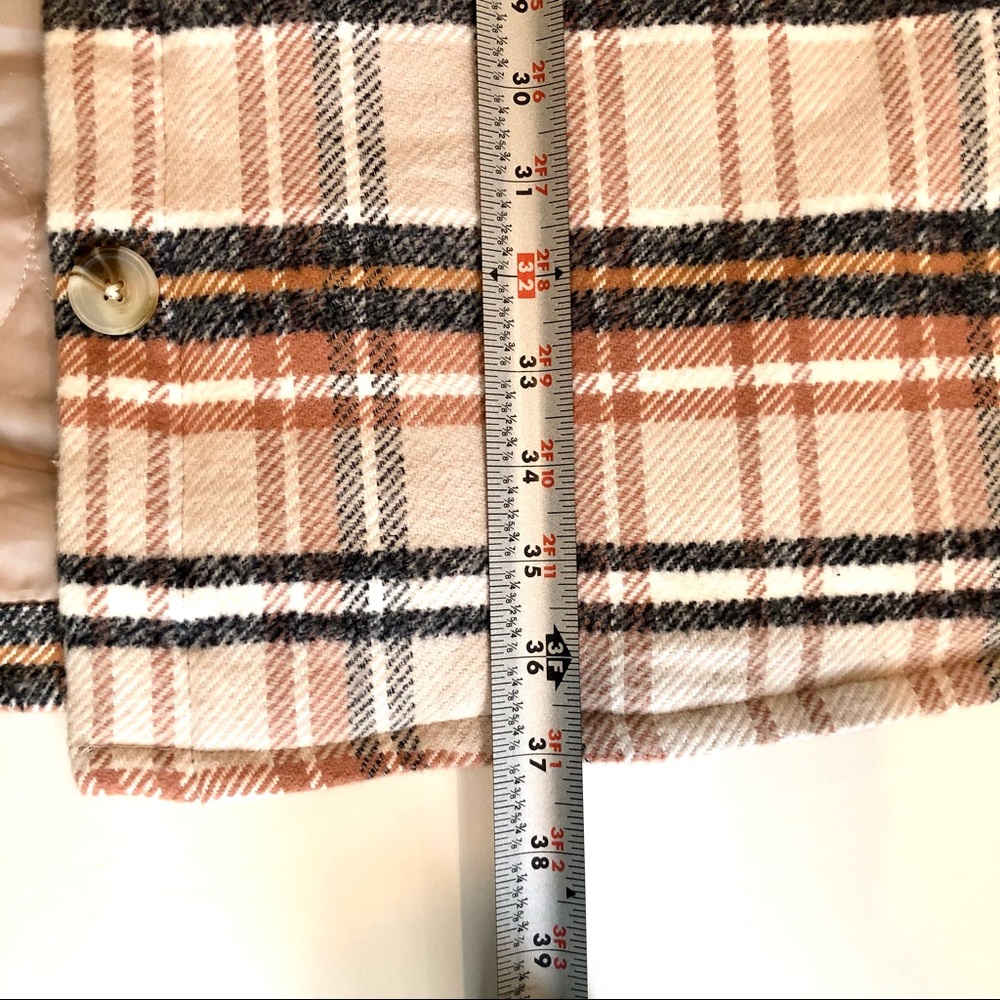 NWT Universal Thread Women's Mid Length Plaid Shirt Jacket, Size Medium - Picture 12 of 14